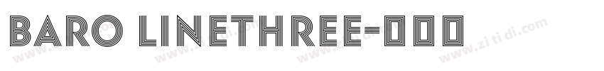 Baro LineThree字体转换